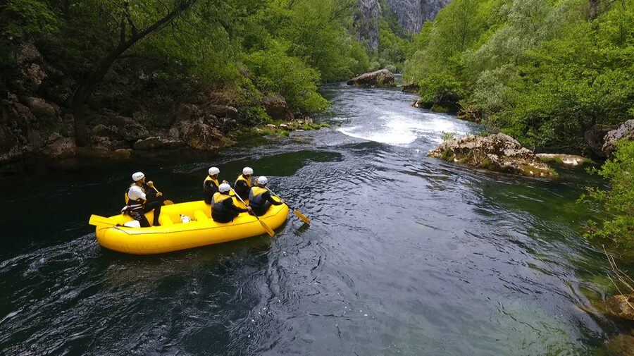 Rafting on the Cetina river - A gentle river trip with a real sense of place