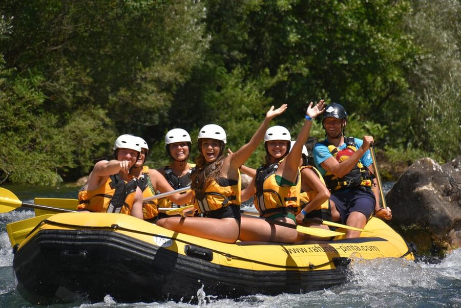 Rafting on the Cetina river - The portage is short but worth planning for