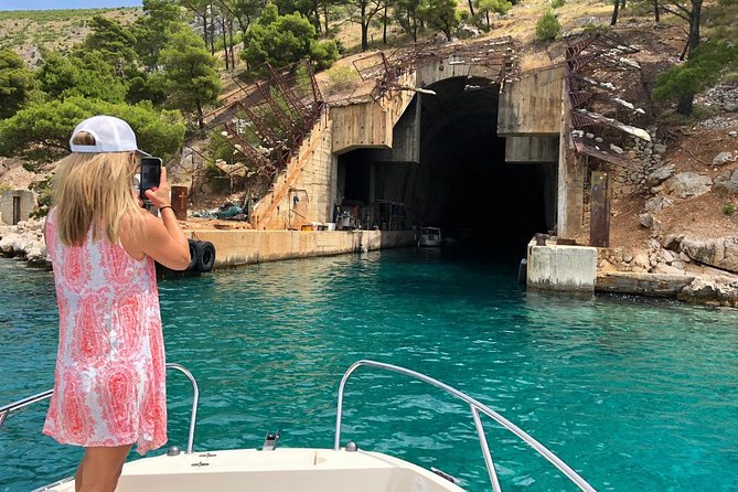 Secrets of Brac and Solta - Off the Beaten Track Croatia - Uvala Smrka: navy tunnels and a rope swing