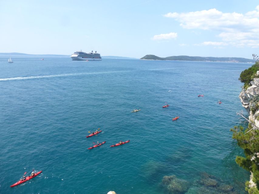 Split 4-Hour Guided Sea Kayak Tour - The beach stop gives your arms a break