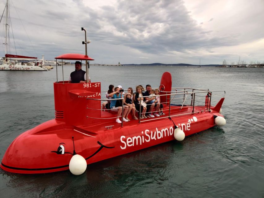 Split: 45-minute Semi-Submersible Submarine Trip - The underwater cabin: a personal window, not a full submarine