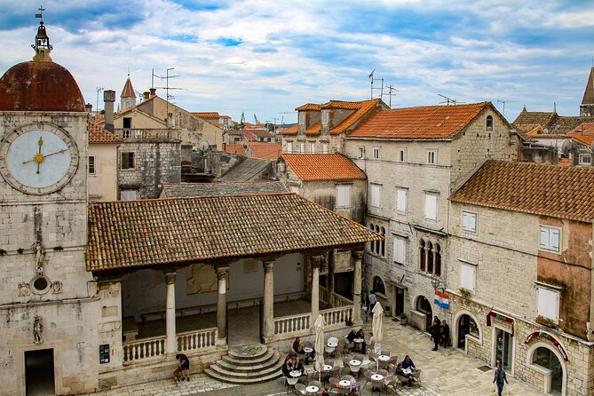 Split and Trogir from Cruise Ship in Split - Returning to Split and entering the palace remains