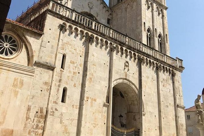 Split and Trogir private tour <em>ideal for cruise ship guests</em> – Why Split and Trogir work so well together’ /></p>
<p><p>Split and Trogir are close enough to combine, but different enough to keep the day fresh. Split feels like a living city built around an ancient Roman core. Trogir is smaller and more compact, with a strong medieval character and a calmer sense of scale.</p>
</p>
<p><p>That contrast is the central pleasure of the tour. In Split, you get the drama of a palace that has been absorbed into modern life. In Trogir, you get a concentrated old town where stone streets, churches, and carved details take center stage.</p>
</p>
<p><p>The five-hour schedule is designed for a pleasant half-day rather than an all-day history marathon. You spend one hour with a guide in Trogir, one hour on your own there, ninety minutes with a guide in Split, and one final hour to explore Split independently.</p>
</p>
<p><p>I think that arrangement makes sense for a first look at both cities. You receive enough context to understand what you are seeing, but you are not tied to a guide for every minute.</p>
</p>
<div class="twil" style="margin: 20px 0; padding: 15px 0;"><p>More Boat Tours in Trogir</p><ul style="margin: 10px 0; padding-left: 0; list-style: none;"><li style="margin: 0 0 12px 0; padding: 0 0 12px 0; border-bottom: 1px solid #DDE8EE; line-height: 1.4;"><a href="https://thesplittraveler.com/trogir-boat-tour-to-unique-underwater-museum/">Trogir: Boat tour to Unique underwater museum</a><br><span style="font-size: 0.82em; color: #555;"><span style="color: #FF9C24;">★</span> 4.5 &nbsp;&middot;&nbsp; 229 reviews</span></li><li style="margin: 0 0 12px 0; padding: 0 0 12px 0; border-bottom: 1px solid #DDE8EE; line-height: 1.4;"><a href="https://thesplittraveler.com/from-trogir-blue-lagoon-solta-cruise-with-lunch-drinks/">From Trogir: Blue Lagoon & Šolta Cruise with Lunch & Drinks</a><br><span style="font-size: 0.82em; color: #555;"><span style="color: #FF9C24;">★</span> 4.1 &nbsp;&middot;&nbsp; 178 reviews</span></li><li style="margin: 0; padding: 0; border-bottom: none; line-height: 1.4;"><a href="https://thesplittraveler.com/trogir-blue-lagoon-maslinica-and-solinska-bay-boat-tour/">Trogir: Blue Lagoon, Maslinica, and Solinska Bay Boat Tour</a><br><span style="font-size: 0.82em; color: #555;"><span style="color: #FF9C24;">★</span> 4.9 &nbsp;&middot;&nbsp; 88 reviews</span></li></ul></div><h2 id="starting-from-split-and-meeting-your-guide">Starting from Split and meeting your guide</h2>
<p><img width="900" height="506" decoding="async" src=