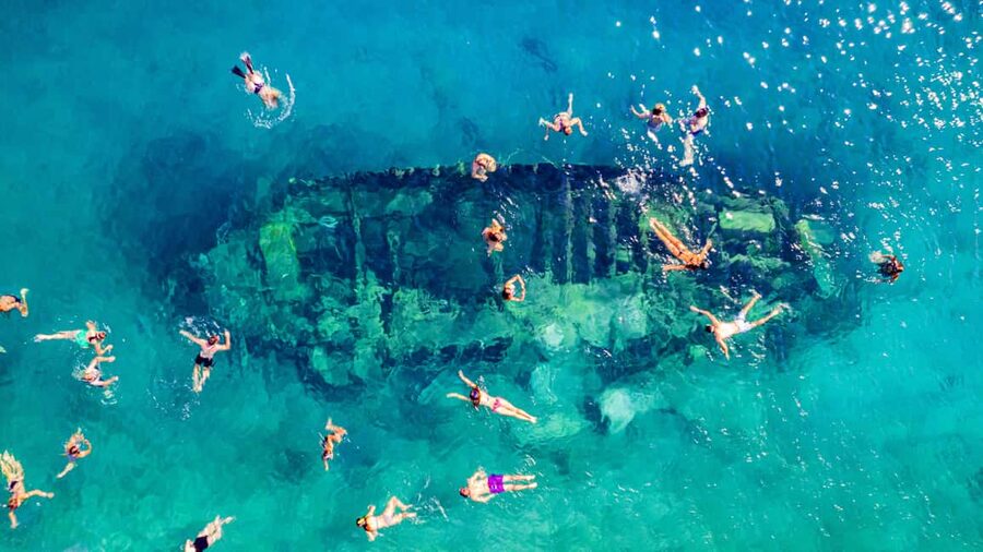 Split: Blue Lagoon, 3Islands, Boat Trip, Mediterranean lunch - Šolta and the sunken pirate ship at Nečujam Bay