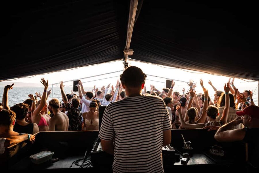 Split: Blue Lagoon Boat Party with DJs, Shots & After Party - The first two hours: music, drinks, and Split views
