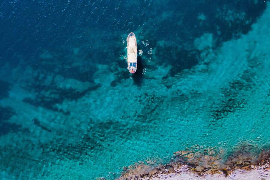 Split: Blue Lagoon Boat Party with Slide, Dj and After Party - Sunset on the ride back to Split