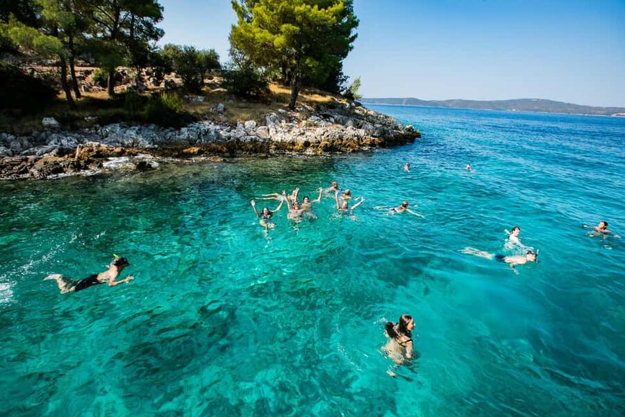 Split: Blue Lagoon & Trogir Boat Tour with Lunch and Drinks - Trogir adds stone streets and a change of pace