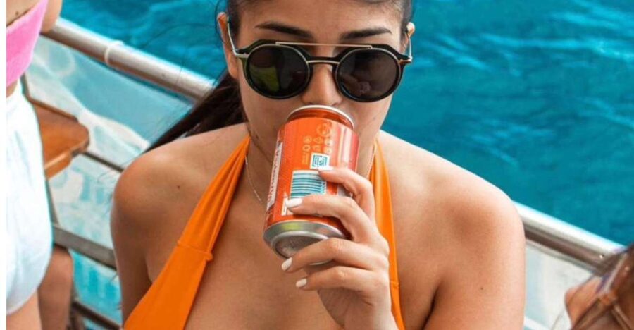 Split: Captain’s Boat Party – Blue Lagoon, DJ & Free Shots - The Blue Lagoon swim stop