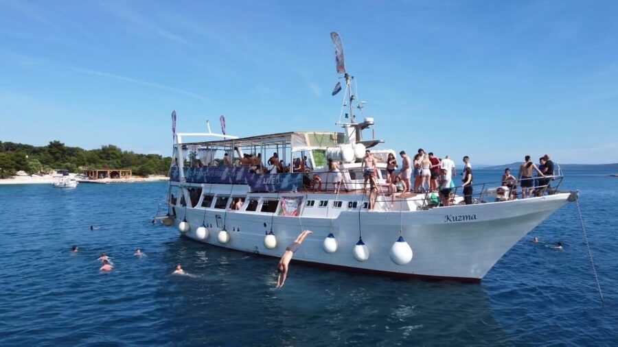 Split: Captain’s Boat Party – Blue Lagoon, DJ & Free Shots - What the $45 price includes