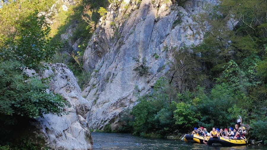 Split: Cetina River Rafting Tour with Instructor - Getting ready beside Omis