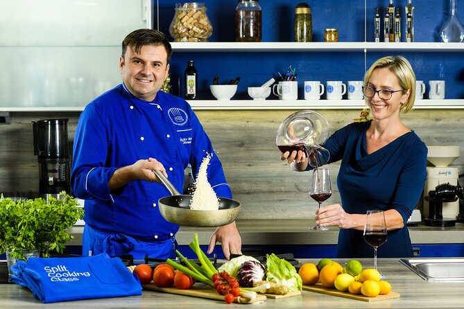 Split Cooking Class - The fish market adds the most local flavor