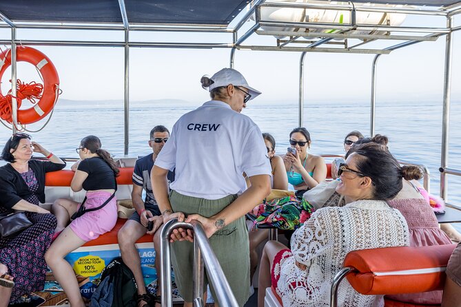 Split: Hvar, Brač, and Pakleni Cruise with Lunch and Drinks - Lunch underway, with a practical menu