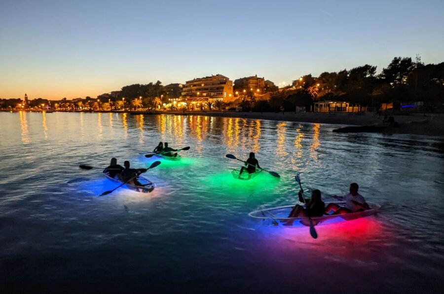 Split: Illuminated Evening Guided Kayaking Tour - Back to the sea, cliffs, and the lights of Split