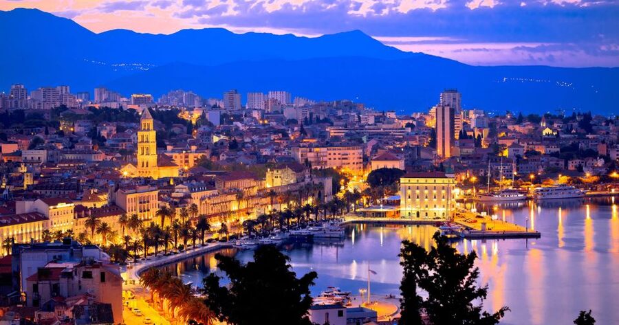 Split: Old Town Guided Evening Walking Tour - Peristyle Square, the tour’s grand Roman stage