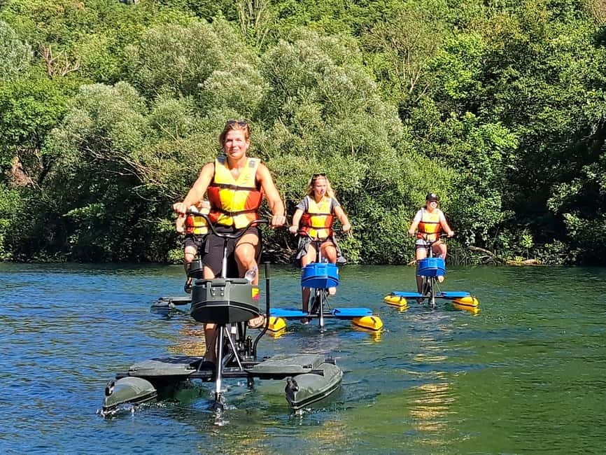 Split/Omiš: Cetina River Water Bike Safari - The first stretch: getting comfortable on the bike
