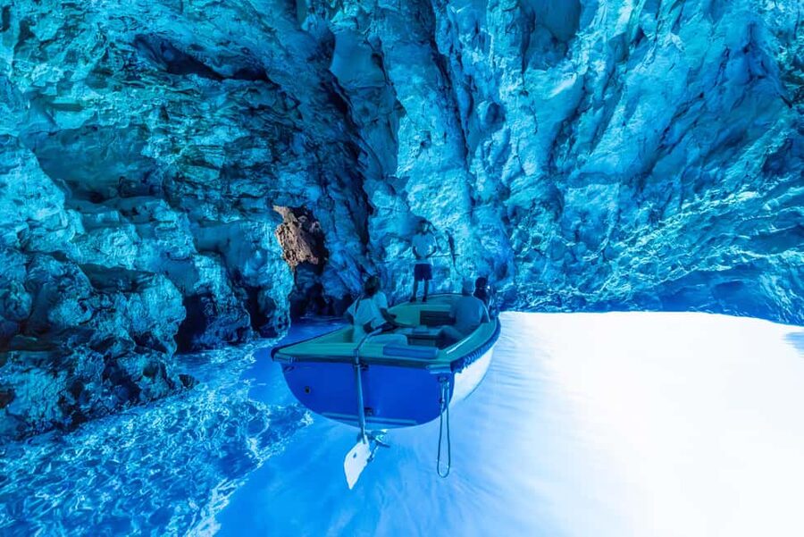 Split or Trogir: Blue Cave, Vis, and Hvar Speedboat Day Trip - The speedboat from Split to Biševo