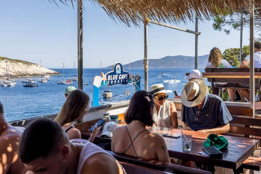 Split or Trogir: Blue Cave, Vis, and Hvar Speedboat Tour - Stiniva Cove, a quick look at Vis
