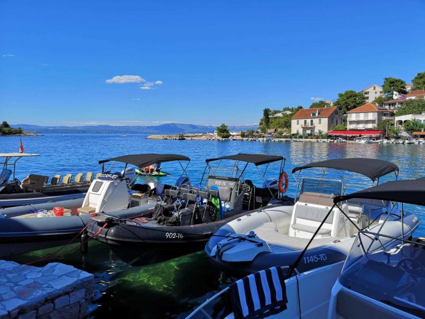Split: Private Full Day Boat Trip to Blue Lagoon and Trogir - The Ride Back to Split at Sunset