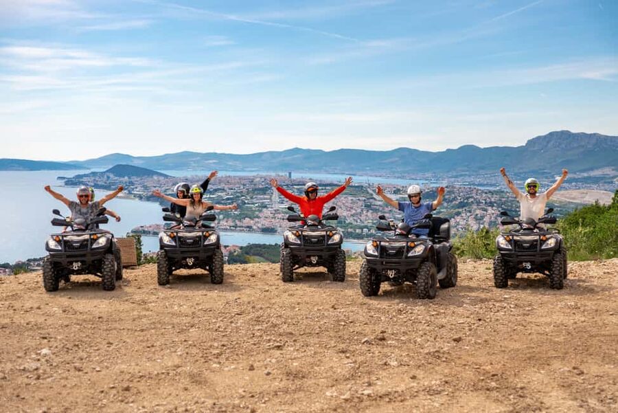 Split: Quad Bike Tour with Sea, Mountain and River Views - Leaving Split for Podstrana Mountain