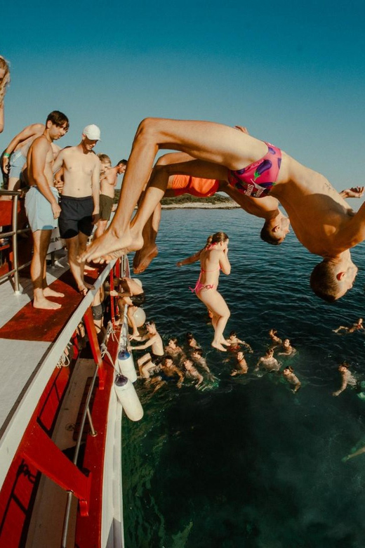 Split: Sunset Boat Party with Live DJs and Blue Lagoon Swim - The return cruise is the real sunset show