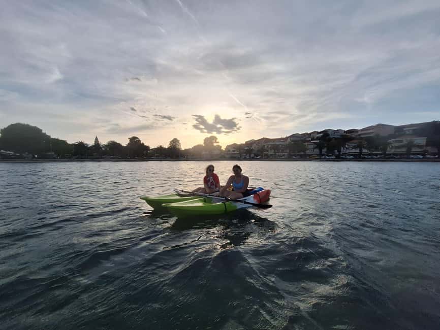 Split: Sunset Guided Kayaking Tour - Swimming, walking, and the optional cliff jump