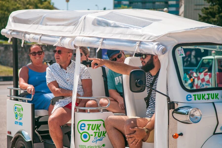 Split: Top City Highlights Electric Tuk-Tuk Tour - Poljud Stadium and Split’s local identity
