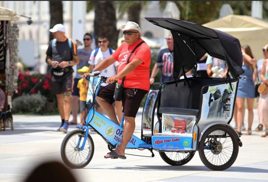 Split Tour in Private Electric Rickshaw - Poljud Stadium and the ride back