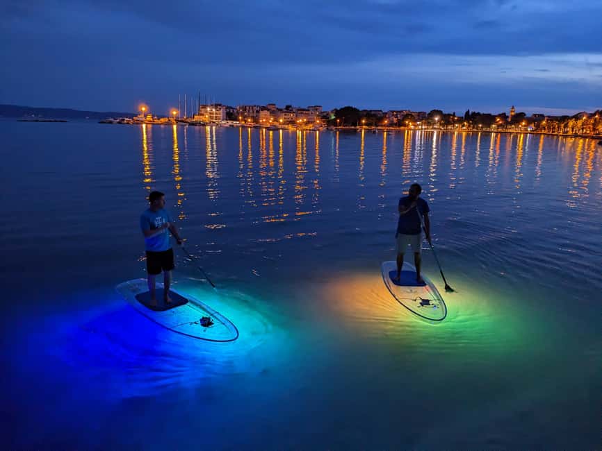 Split: Transparent SUP night Glow tour - A Quiet Pause at the River Oasis