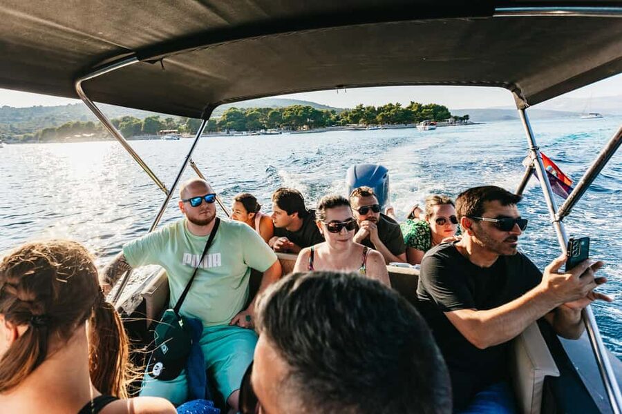 Split/Trogir: Blue lagoon and 3 islands speedboat tour - Blue Lagoon is for swimming, not grand scenery