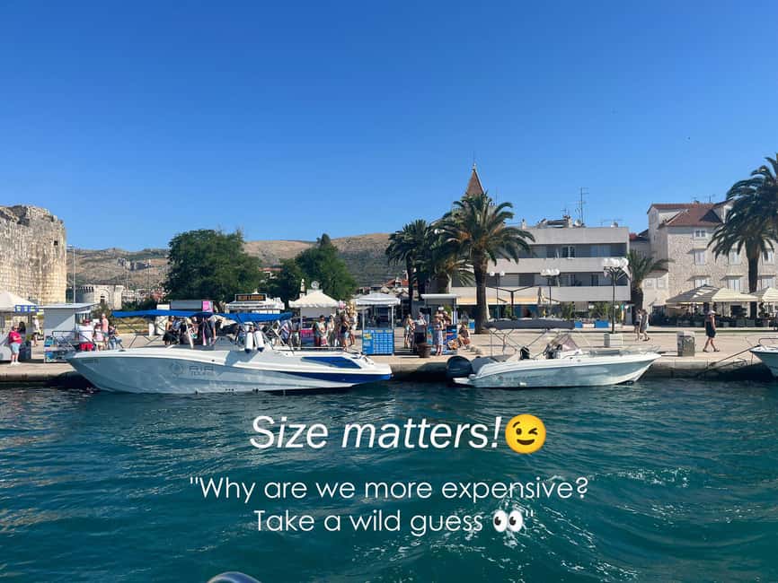 Split/Trogir: Half-Day(5 hours) 3-Island Speedboat Adventure - Blue Lagoon at Krknjaši: your main swimming stop
