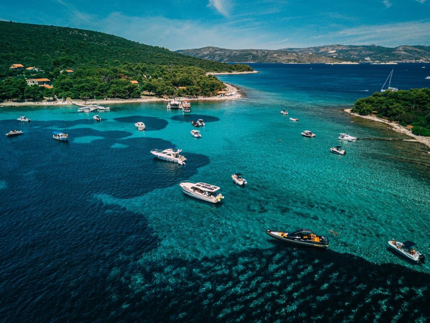 Split & Trogir: Private Blue Lagoon & Wine Tasting Boat Tour - Blue Lagoon: your first swim and snorkel
