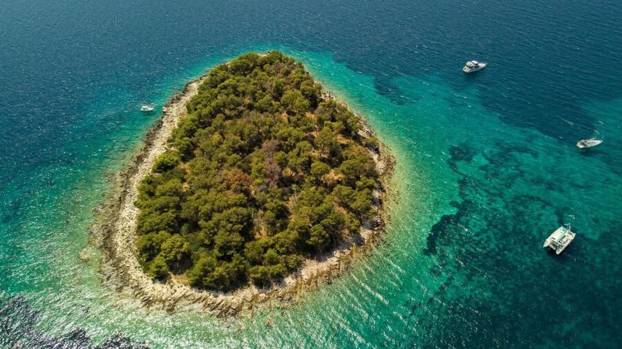 Split & Trogir: Private Blue Lagoon & Wine Tasting Boat Tour - Nečujam and the sunken ship