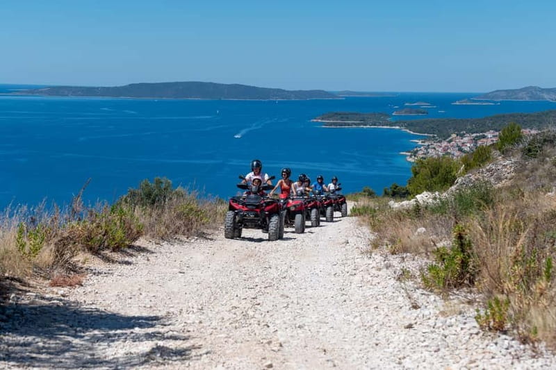 Trogir, Žedno: Čiovo Island 100% Off-Road Quad ATV Tour - The eastern viewpoint brings Split into view