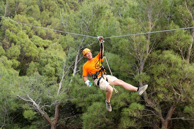 Zip line Tucepi - Starting Above Tučepi’s Canyon