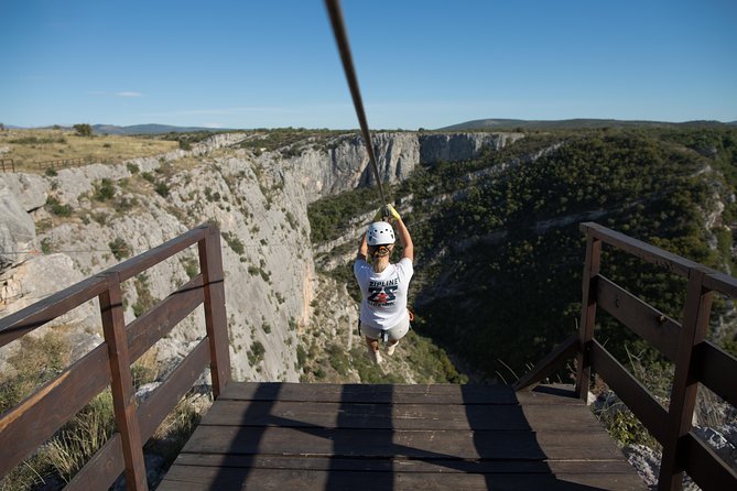 Zipline Šibenik - Čikola Canyon - Flying above Čikola Canyon